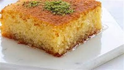 بسبوسة بدون بيض حلى شرقي لذيذ وسهل التحضير