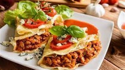 الكريب باللحمة المفرومة  وجبة لذيذة وسهلة التحضير