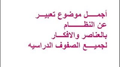 تعبير عن النظام والانضباط بالعناصر