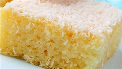 بسبوسة جوز الهند بطريقة سهلة ومضمونة 100%
