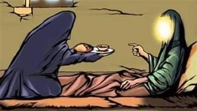 قصة قيل أن رجلًا صالحًا كان على فراش المۏت