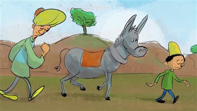 حكاية جحا وابنه مع الحمار