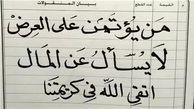 من يؤتمن على العرض لا يسأل عن المال