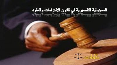 فضل تعبير عن  المسؤولية التقصيرية