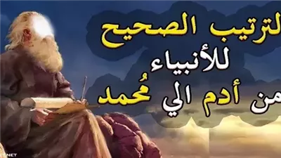  تعبير عن ترتيب الأنبياء والرسل في السموات السبع