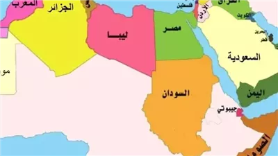 تعبير عن ترتيب الدول العربية من حيث المساحة