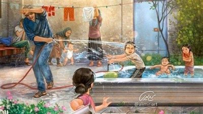 امرأة متزوجة ولديها طفل بريء لكنه مشاكس