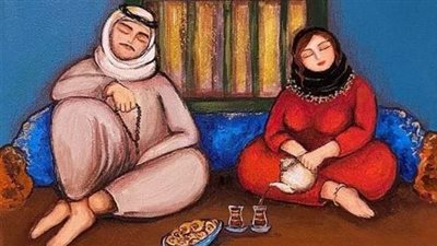 كان يعيش ملك متزوج لمدة عشر سنوات