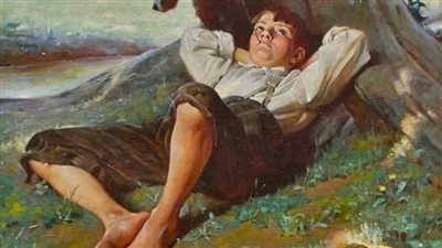 في أحد القرى الصغيرة ،كان يعيش شاباً سعيداً جداً